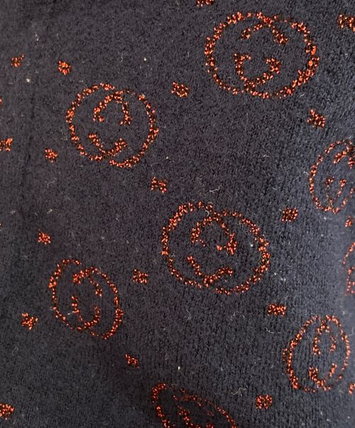 GUCCI（グッチ）GUCCI (グッチ) インターロッキングG ラメウールニット レッド サイズ:Lの古着・服飾アイテム