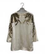 Chloeクロエ）の古着「ラメロングスリーブブラウス」｜ベージュ
