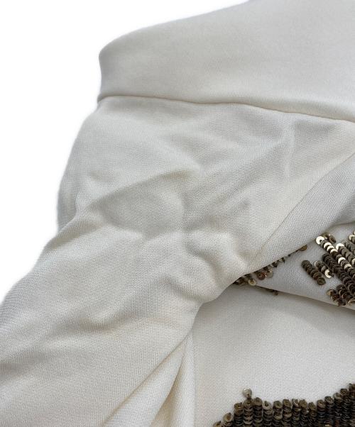 Chloe（クロエ）Chloe (クロエ) ラメロングスリーブブラウス ベージュ サイズ:34の古着・服飾アイテム