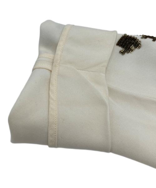 Chloe（クロエ）Chloe (クロエ) ラメロングスリーブブラウス ベージュ サイズ:34の古着・服飾アイテム