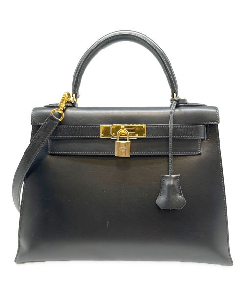HERMES（エルメス）HERMES (エルメス) ケリー28 外縫い ブラック サイズ:28の古着・服飾アイテム