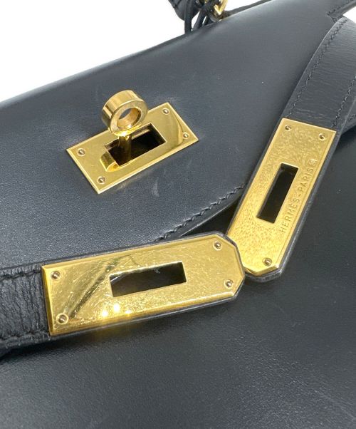 HERMES（エルメス）HERMES (エルメス) ケリー28 外縫い ブラック サイズ:28の古着・服飾アイテム