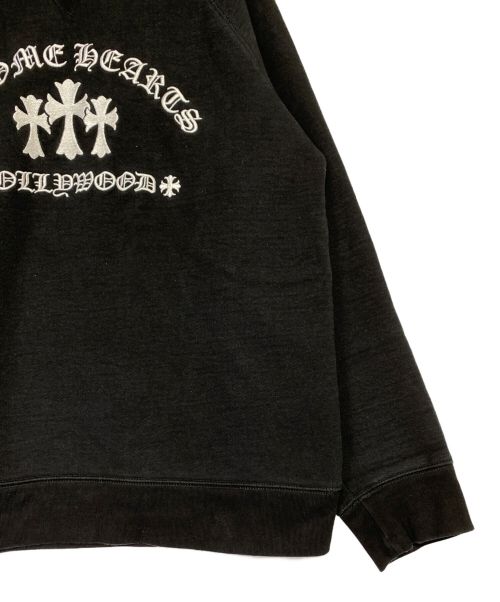 CHROME HEARTS（クロムハーツ）CHROME HEARTS (クロムハーツ) Cemetery Cross Crewneck Sweat ブラック サイズ:XLの古着・服飾アイテム