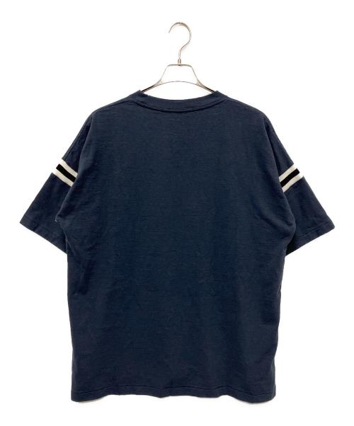 Dior（ディオール）Dior (ディオール) スラブコットンロゴTシャツ ネイビー サイズ:Lの古着・服飾アイテム