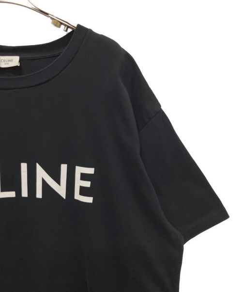 CELINE（セリーヌ）CELINE (セリーヌ) ルーズ Tシャツ / コットンジャージー ブラック サイズ:XLの古着・服飾アイテム
