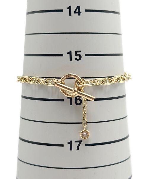 HERMES（エルメス）HERMES (エルメス) ミニシェーヌダンクル 1ダイヤブレスレット サイズ:16.0cmの古着・服飾アイテム