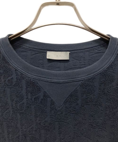Christian Dior（クリスチャン ディオール）Christian Dior (クリスチャン ディオール) オブリーク テリーコットン ジャカード ネイビー サイズ:Sの古着・服飾アイテム
