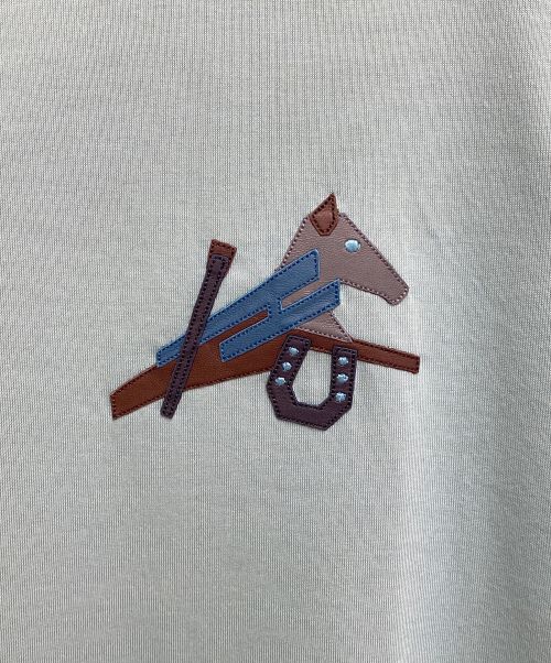 HERMES（エルメス）HERMES (エルメス) フロントパッチカットソー スカイブルー サイズ:XS 未使用品の古着・服飾アイテム