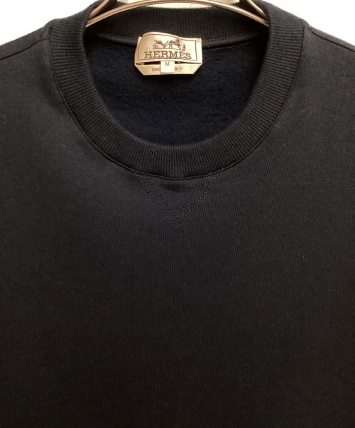 HERMES（エルメス）HERMES (エルメス) Front Pocket Sweater (フロントポケットスウェット) ネイビー サイズ:Mの古着・服飾アイテム