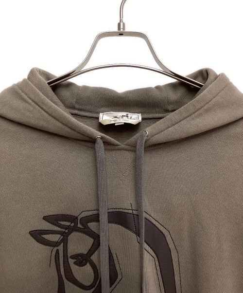 HERMES（エルメス）HERMES (エルメス) Front hose hapatch parka（フロントホースハパッチパーカー） ブラウン サイズ:Mの古着・服飾アイテム