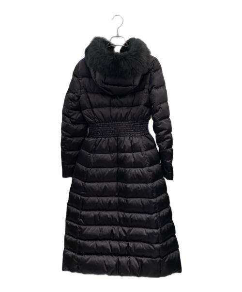 PRADA（プラダ）PRADA (プラダ) ナイロン ファー付ダウンコート ブラック サイズ:38の古着・服飾アイテム