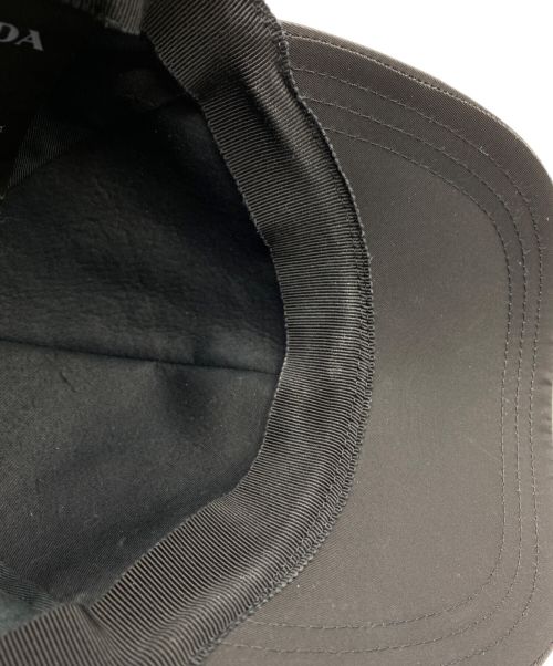 PRADA（プラダ）PRADA (プラダ) ナイロンャップ ブラック サイズ:Lの古着・服飾アイテム