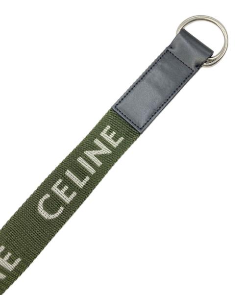 CELINE（セリーヌ）CELINE (セリーヌ) ナイロンロゴベルト グリーン サイズ:-の古着・服飾アイテム