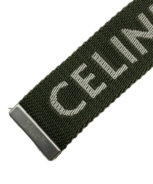 CELINE（セリーヌ）CELINE (セリーヌ) ナイロンロゴベルト グリーン サイズ:-の古着・服飾アイテム