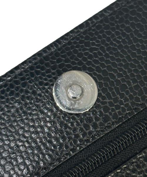 CHANEL（シャネル）CHANEL (シャネル) キャビアスキンチェーンウォレット ブラック×シルバー金具 サイズ:‐の古着・服飾アイテム