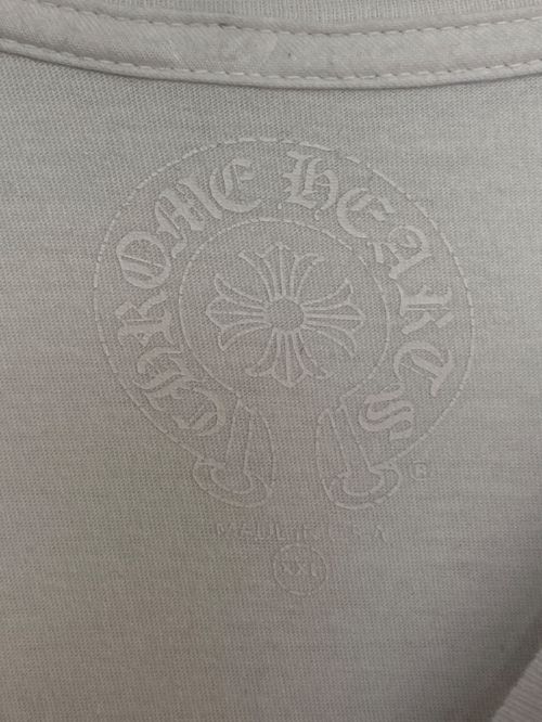 CHROME HEARTS（クロムハーツ）CHROME HEARTS (クロムハーツ) ワンポイントロゴカットソー ホワイト サイズ:XXLの古着・服飾アイテム