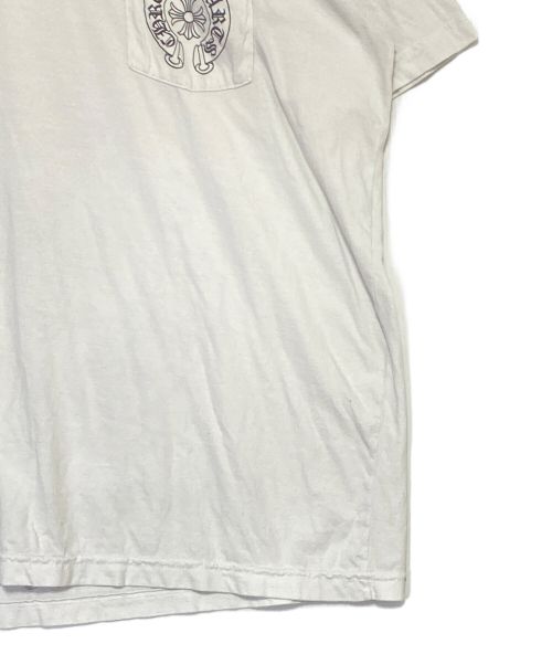 CHROME HEARTS（クロムハーツ）CHROME HEARTS (クロムハーツ) ワンポイントロゴカットソー ホワイト サイズ:XXLの古着・服飾アイテム