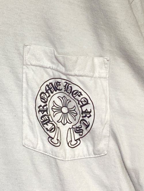 CHROME HEARTS（クロムハーツ）CHROME HEARTS (クロムハーツ) ワンポイントロゴカットソー ホワイト サイズ:XXLの古着・服飾アイテム