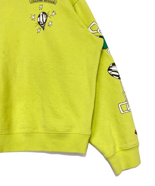 CHROME HEARTS（クロムハーツ）CHROME HEARTS (クロムハーツ) クルーネックスウェット 黄緑 サイズ:XXLの古着・服飾アイテム