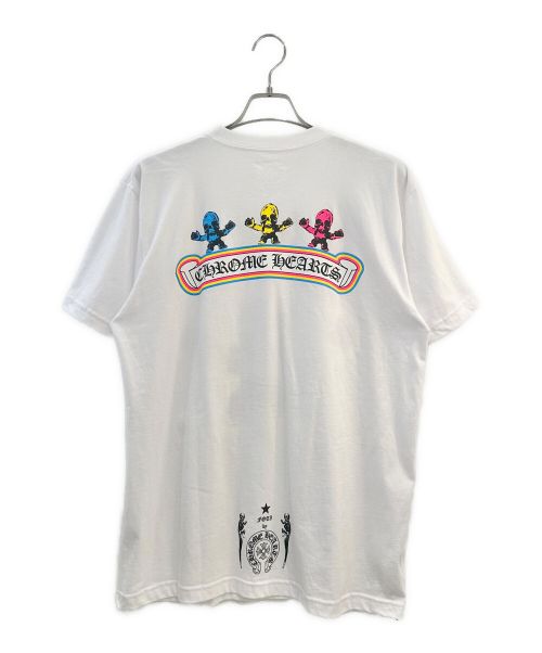 CHROME HEARTS（クロムハーツ）CHROME HEARTS (クロムハーツ) Rainbow Scroll Logo Tee ホワイト サイズ:Lの古着・服飾アイテム