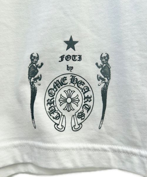 CHROME HEARTS（クロムハーツ）CHROME HEARTS (クロムハーツ) Rainbow Scroll Logo Tee ホワイト サイズ:Lの古着・服飾アイテム