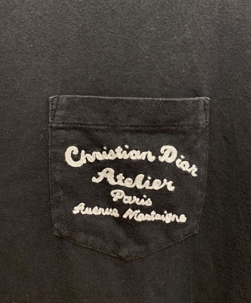 Dior（ディオール）Dior (ディオール) 刺繍半袖カットソー ブラック サイズ:Lの古着・服飾アイテム