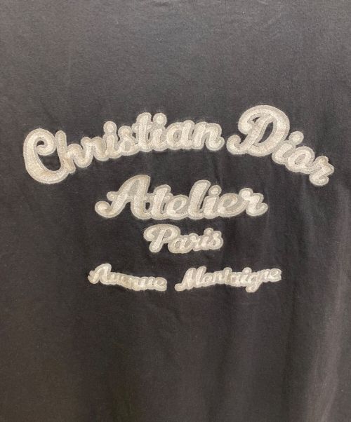 Dior（ディオール）Dior (ディオール) 刺繍半袖カットソー ブラック サイズ:Lの古着・服飾アイテム
