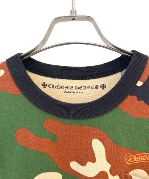 CHROME HEARTS（クロムハーツ）CHROME HEARTS (クロムハーツ) PPO CAUTION T-SHRT ブラウン サイズ:Lの古着・服飾アイテム