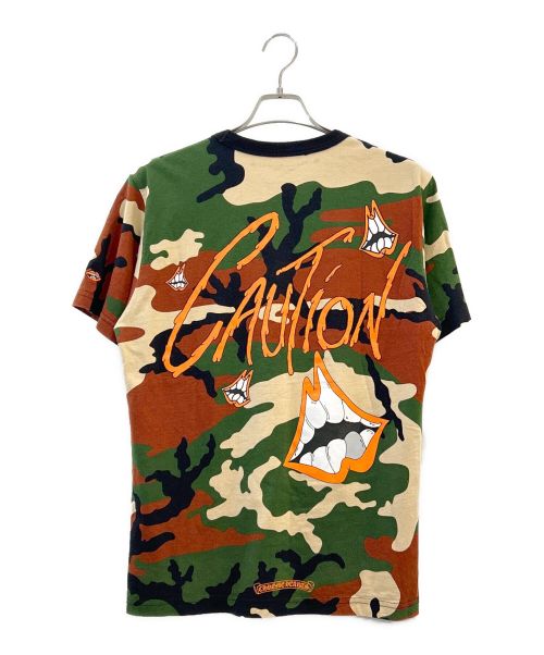 CHROME HEARTS（クロムハーツ）CHROME HEARTS (クロムハーツ) PPO CAUTION T-SHRT ブラウン サイズ:Lの古着・服飾アイテム