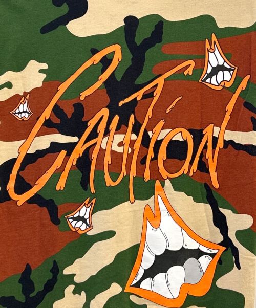CHROME HEARTS（クロムハーツ）CHROME HEARTS (クロムハーツ) PPO CAUTION T-SHRT ブラウン サイズ:Lの古着・服飾アイテム