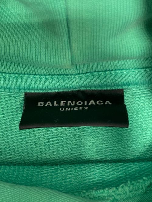 BALENCIAGA（バレンシアガ）BALENCIAGA (バレンシアガ) パーカー グリーン サイズ:4の古着・服飾アイテム