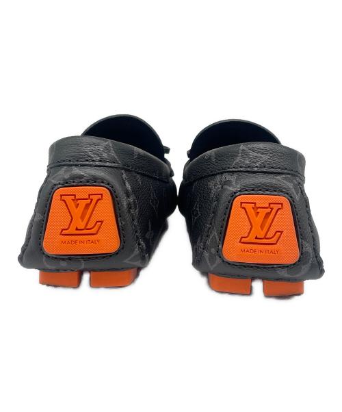 LOUIS VUITTON（ルイ ヴィトン）LOUIS VUITTON (ルイ ヴィトン) ドライバー ライン ローファー モノグラムエクリプス ブラック サイズ:7の古着・服飾アイテム
