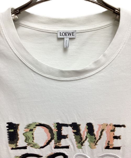 LOEWE（ロエベ）LOEWE (ロエベ) リラックスフィット アナグラムTシャツ ホワイト サイズ:Mの古着・服飾アイテム