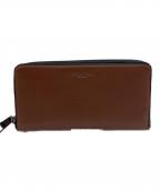 COACHコーチ）の古着「ラウンドファスナー長財布」｜ブラウン