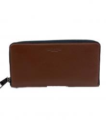 COACH（コーチ）の古着「ラウンドファスナー長財布」｜ブラウン