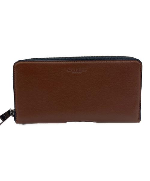 COACH（コーチ）COACH (コーチ) ラウンドファスナー長財布 ブラウンの古着・服飾アイテム