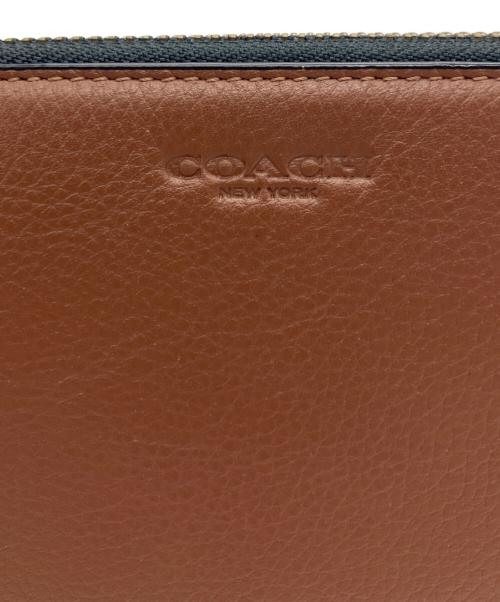 COACH（コーチ）COACH (コーチ) ラウンドファスナー長財布 ブラウンの古着・服飾アイテム