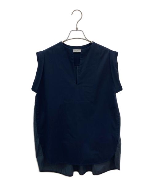 ESTNATION（エストネーション）ESTNATION (エストネーション) ノースリーブカットソー ネイビー サイズ:Freeの古着・服飾アイテム
