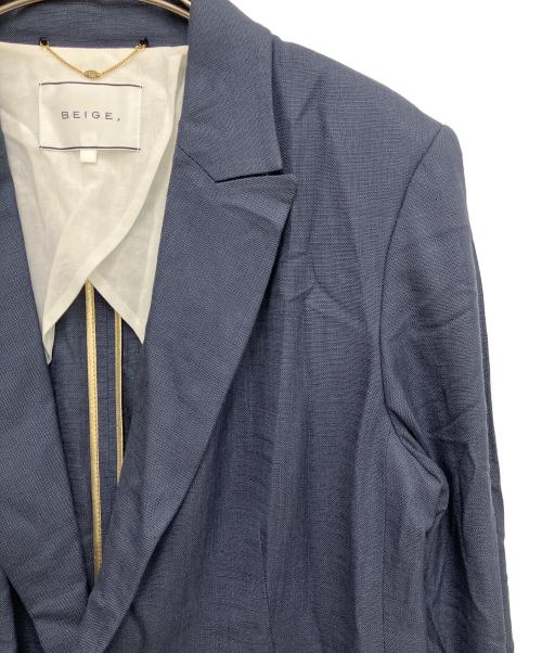 BEIGE（ベイジ）BEIGE (ベイジ) テーラードジャケット ブルー サイズ:2の古着・服飾アイテム