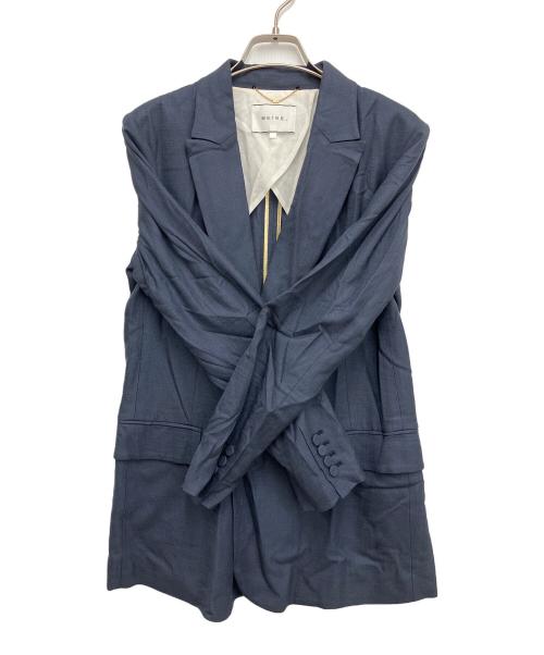 BEIGE（ベイジ）BEIGE (ベイジ) テーラードジャケット ブルー サイズ:2の古着・服飾アイテム