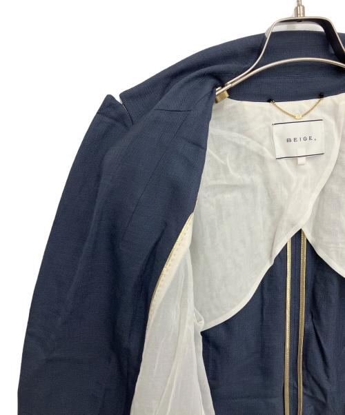 BEIGE（ベイジ）BEIGE (ベイジ) テーラードジャケット ブルー サイズ:2の古着・服飾アイテム