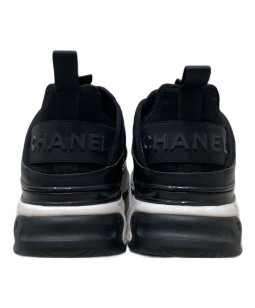 CHANEL（シャネル）CHANEL (シャネル) ココマークスニーカー ブラック×ホワイト サイズ:36の古着・服飾アイテム