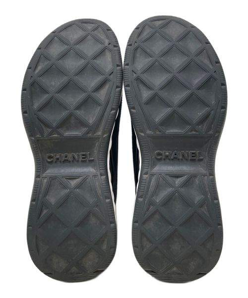 CHANEL（シャネル）CHANEL (シャネル) ココマークスニーカー ブラック×ホワイト サイズ:36の古着・服飾アイテム
