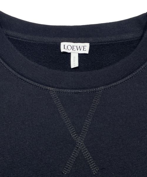 LOEWE（ロエベ）LOEWE (ロエベ) アナグラム刺繍スウェット ブラック サイズ:XSの古着・服飾アイテム