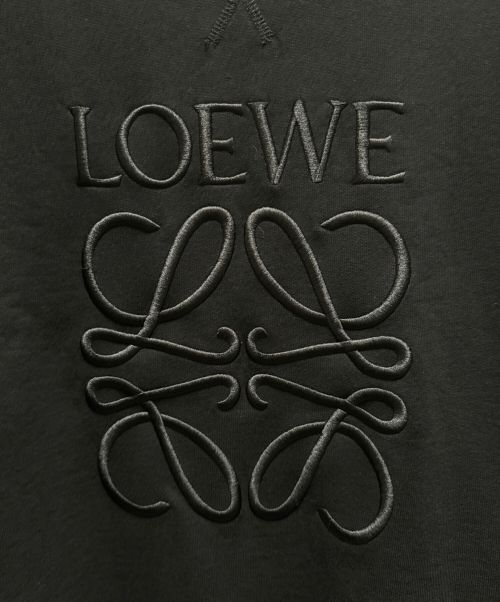 LOEWE（ロエベ）LOEWE (ロエベ) アナグラム刺繍スウェット ブラック サイズ:XSの古着・服飾アイテム
