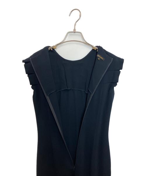 ESCADA（エスカーダ）ESCADA (エスカーダ) ノースリーブワンピース ネイビー サイズ:34の古着・服飾アイテム