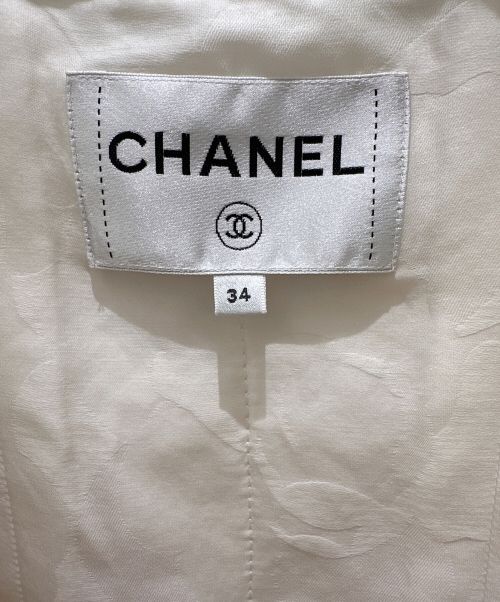 CHANEL（シャネル）CHANEL (シャネル) ツイード ジャケット ホワイト サイズ:34の古着・服飾アイテム