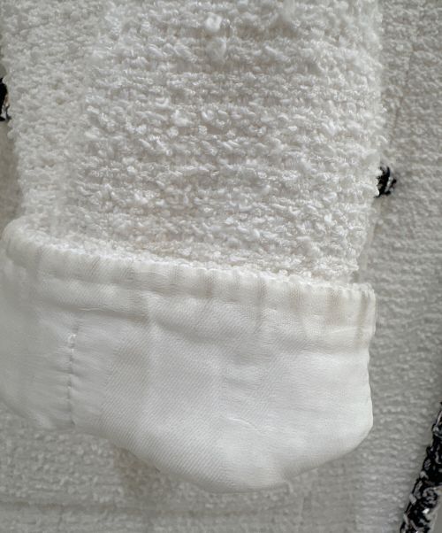 CHANEL（シャネル）CHANEL (シャネル) ツイード ジャケット ホワイト サイズ:34の古着・服飾アイテム