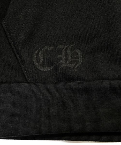 CHROME HEARTS（クロムハーツ）CHROME HEARTS (クロムハーツ) ホースシューパーカー ブラック×ホワイト サイズ:Mの古着・服飾アイテム