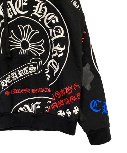 CHROME HEARTS（クロムハーツ）CHROME HEARTS (クロムハーツ) プルオーバーパーカー ブラック×グリーン サイズ:XLの古着・服飾アイテム